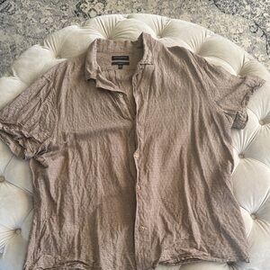 Banana Republic Casual Brown Button Down Shirt